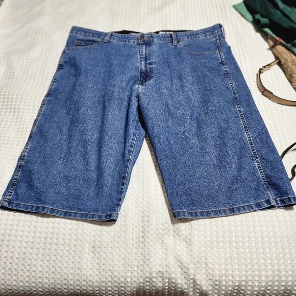 DICKIES EUC MENS SIZE 40 ACTIVE FLEX DENIM CARPENTER SHORTS - Picture 1 of 9